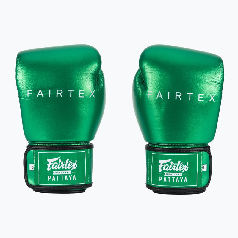 Boxkesztyű Fairtex Metallic Boxing green 2