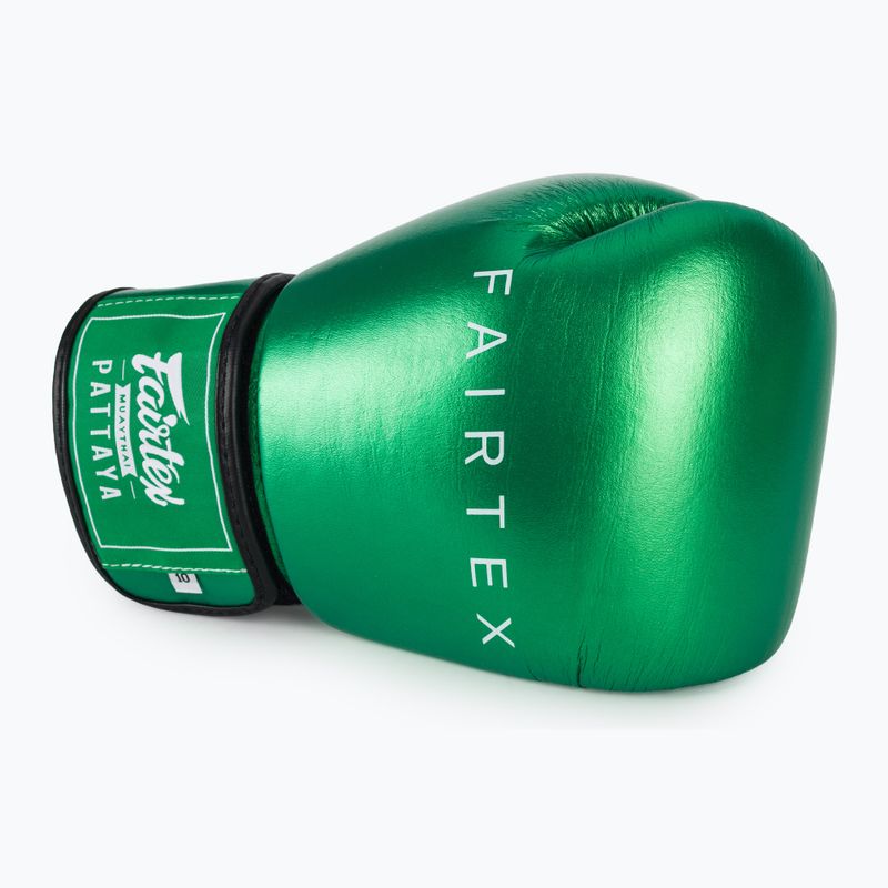 Boxkesztyű Fairtex Metallic Boxing green 5