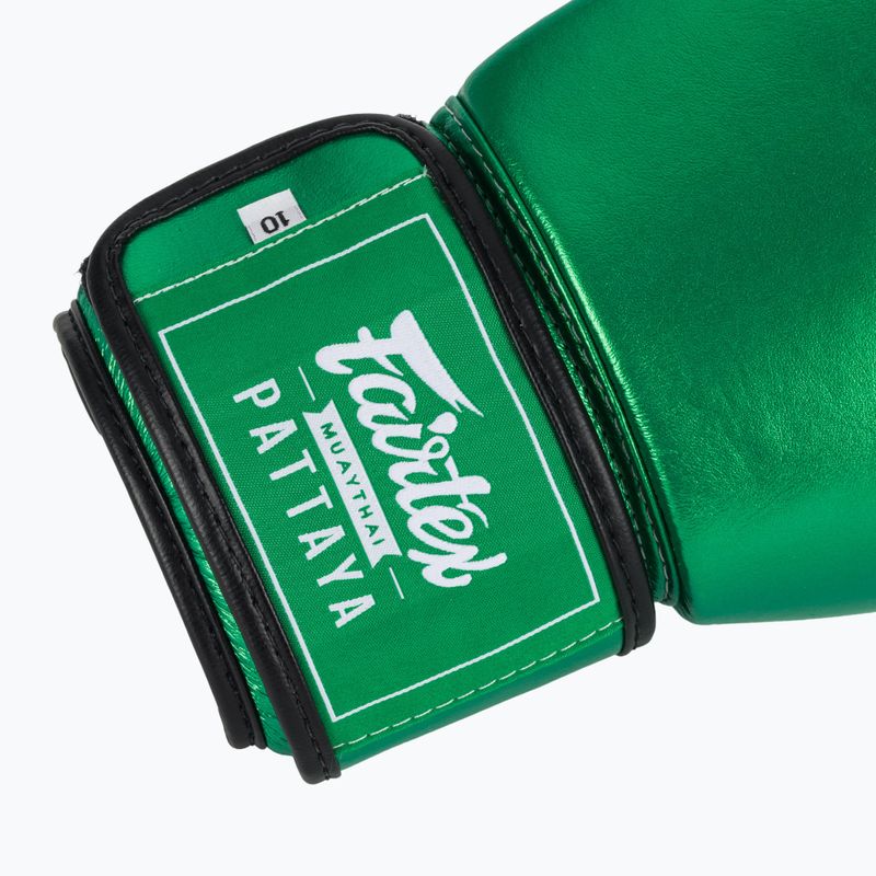 Boxkesztyű Fairtex Metallic Boxing green 6