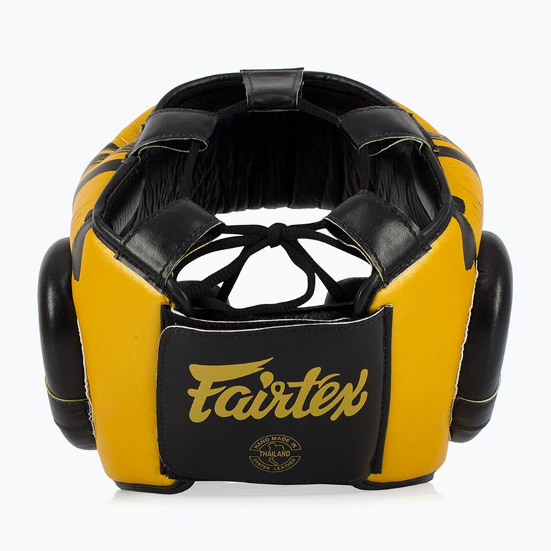 Fairtex mikroszálas fejvédő bokszsisak arany 5