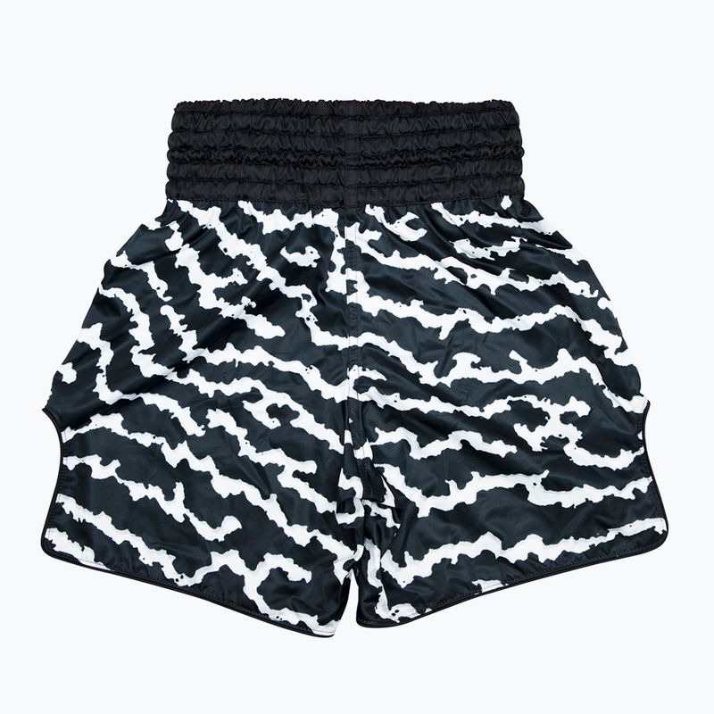 Fairtex Boxing Trunks BT2004 'Crack' rövidnadrág fekete/fehér 2