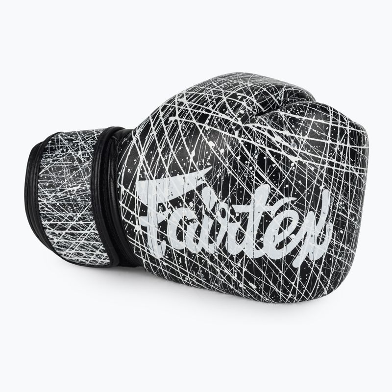 Rękawice boskerskie Fairtex Microfiber Art Collections Painter black/white 5