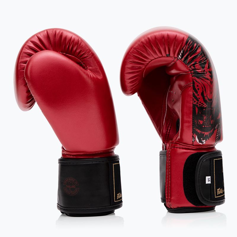 Fairtex Golden Jubilee piros bokszkesztyű 3
