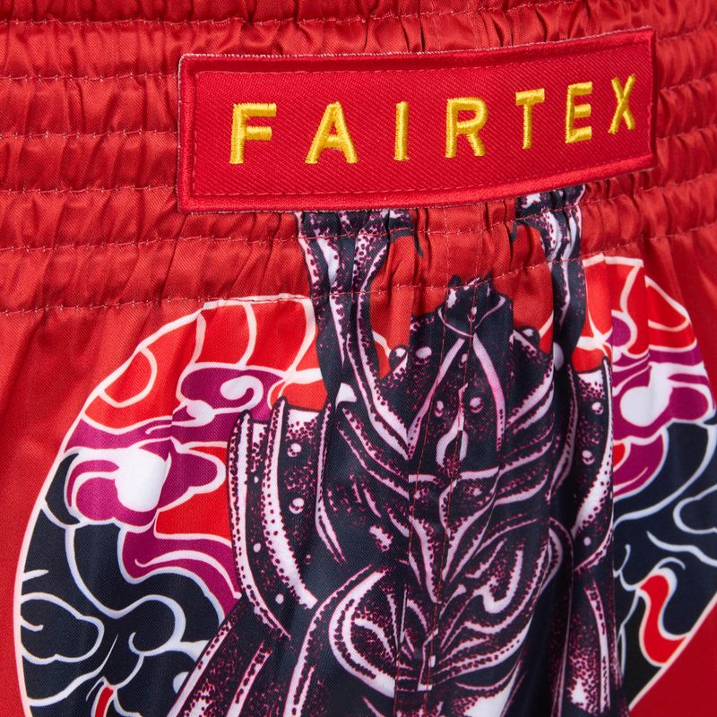 Fairtex Gyermek boxnadrág BSK2108 'Silent Warrior' piros 3