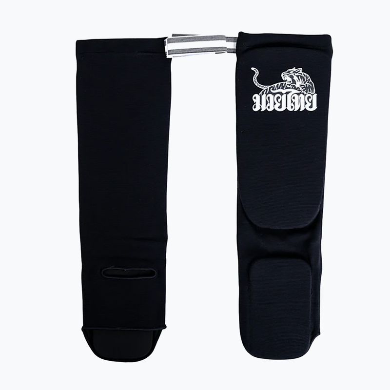 YOKKAO Muay Thai Boxing sípcsont protektorok fekete pamut 3