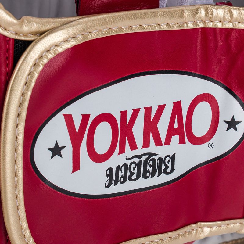 YOKKAO edzés fejvédő harci sport sisak piros HYGL-1-2 4