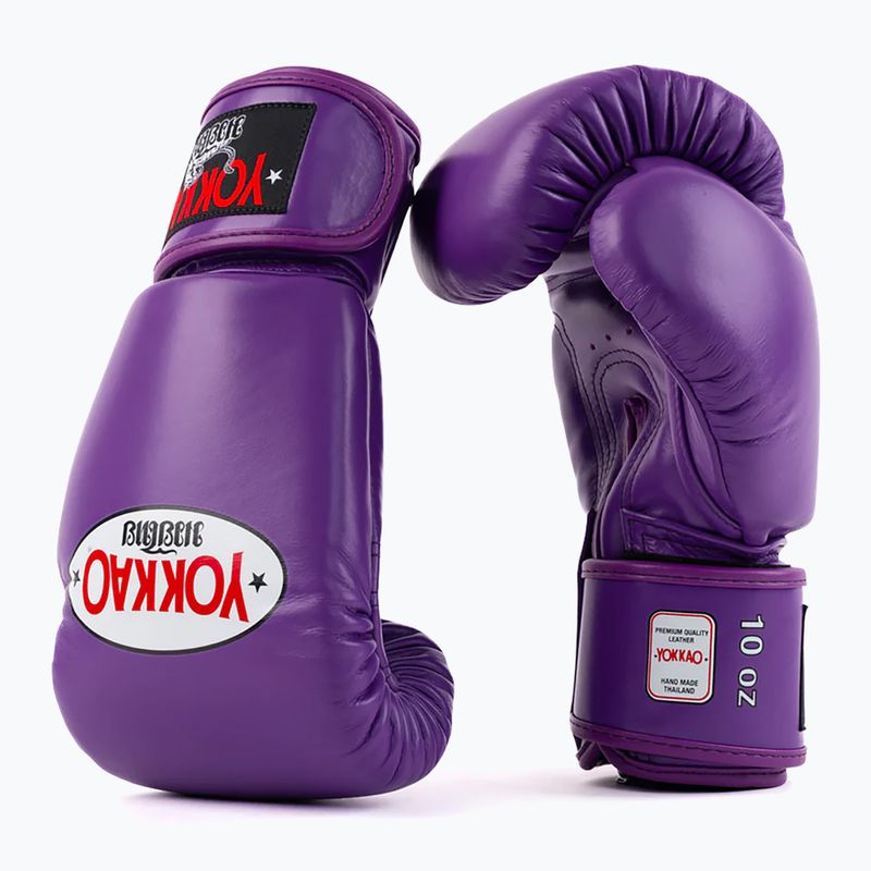 Férfi bokszkesztyű YOKKAO Matrix flash lila 3