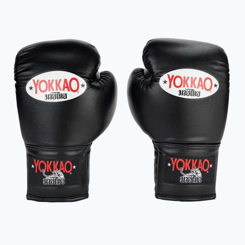 YOKKAO Matrix Lace Up férfi bokszkesztyűk fekete 2
