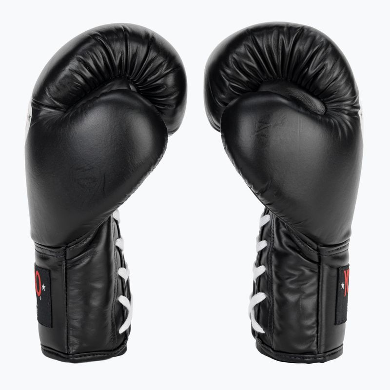 YOKKAO Matrix Lace Up férfi bokszkesztyűk fekete 4