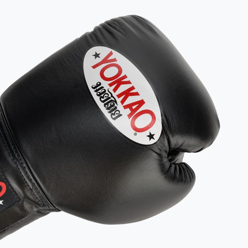 YOKKAO Matrix Lace Up férfi bokszkesztyűk fekete 5