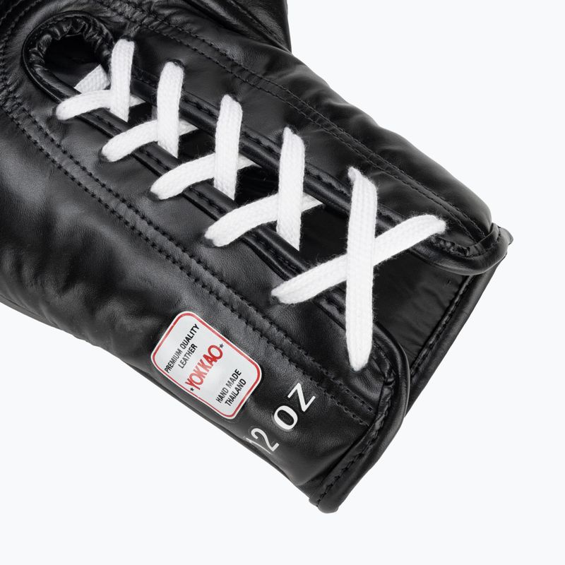 YOKKAO Matrix Lace Up férfi bokszkesztyűk fekete 6