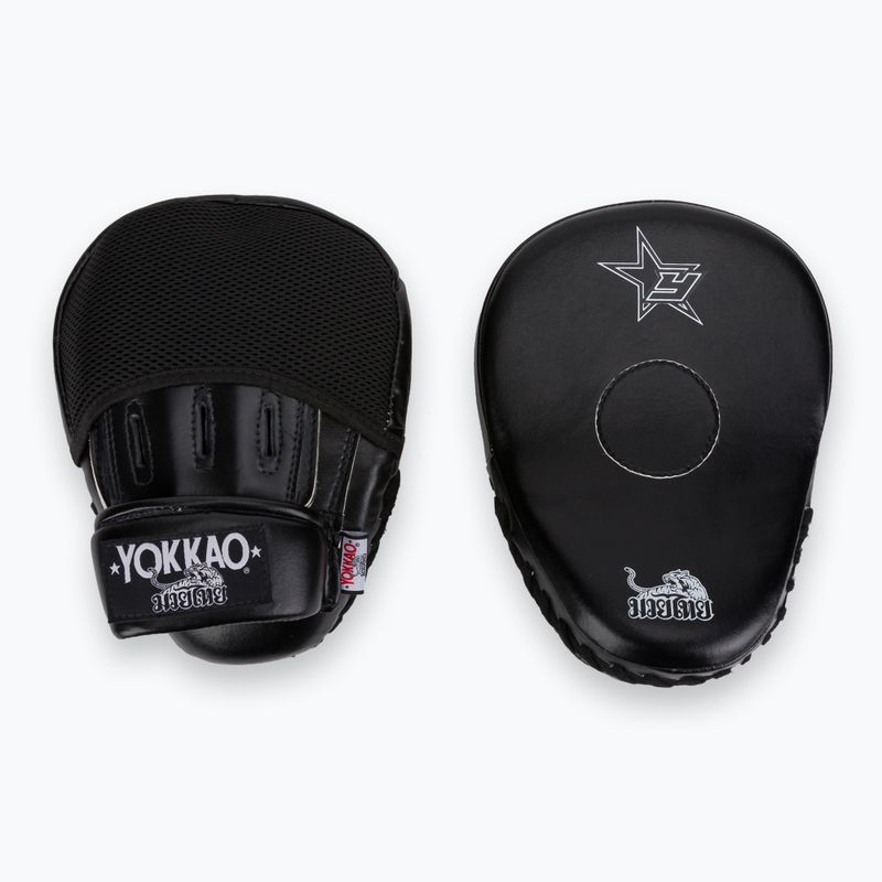 YOKKAO Institution Focus Mitts-Close edzés korongok fekete FYMS-1 2