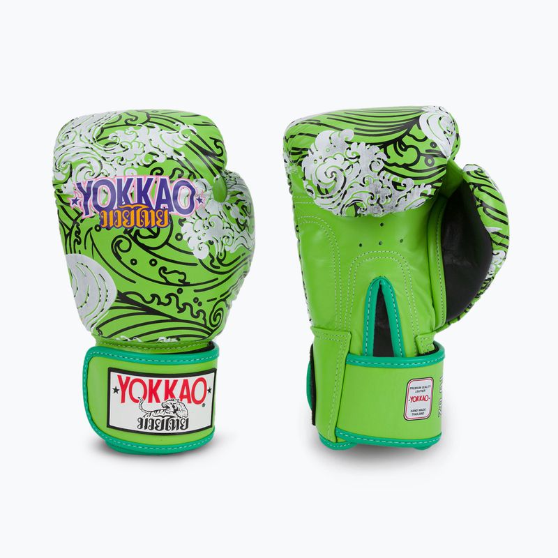 YOKKAO Hawaii zöld bokszkesztyűk FYGL-71-20 3