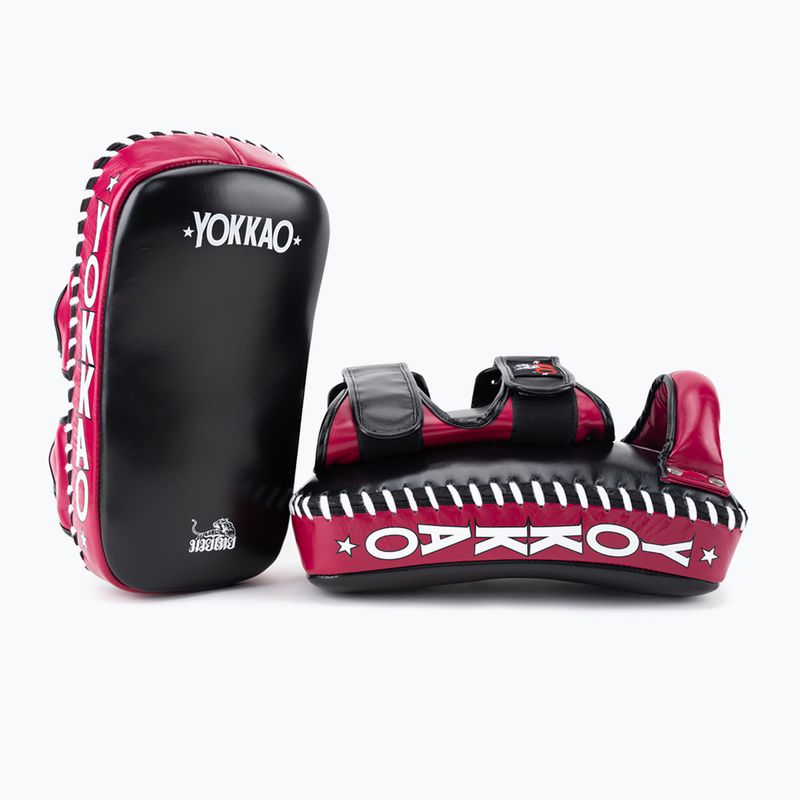 Edzőtárcsa YOKKAO Curved 2 db black/cerise 3