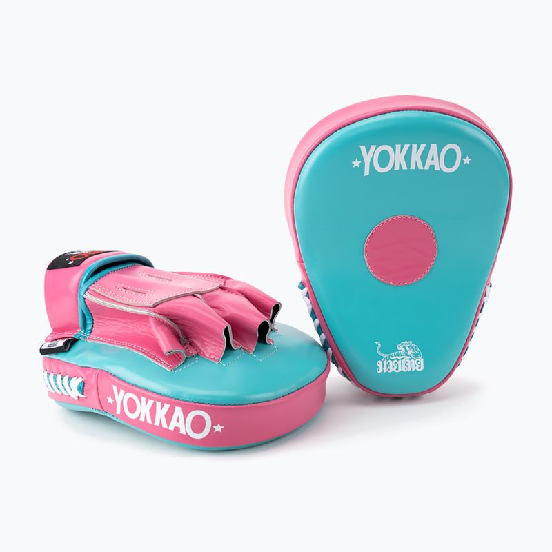 Edzőtárcsa YOKKAO Curved 2 db hot pink/island 2