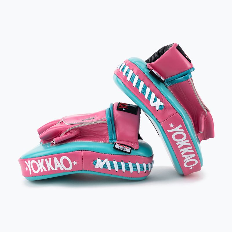 Edzőtárcsa YOKKAO Curved 2 db hot pink/island 4