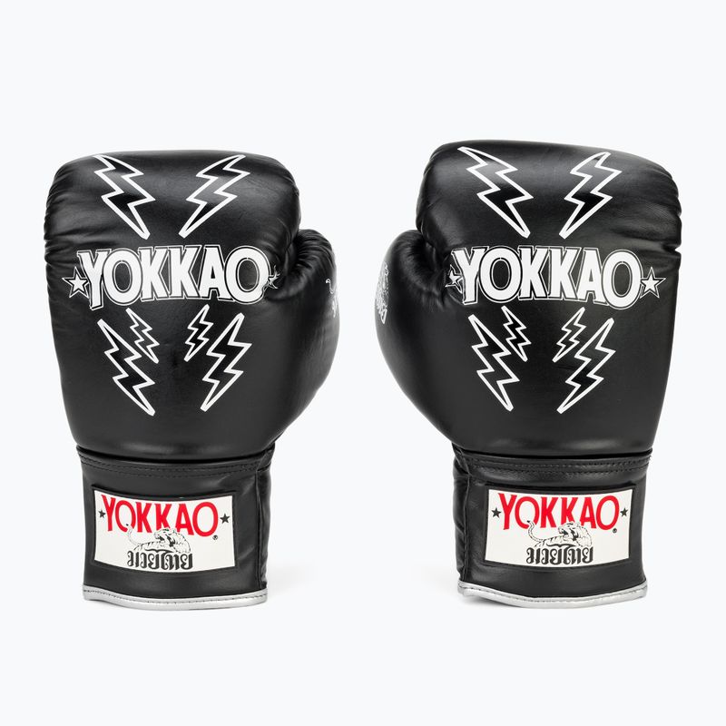 Férfi bokszkesztyűk YOKKAO Stadium Lace Up fekete 2
