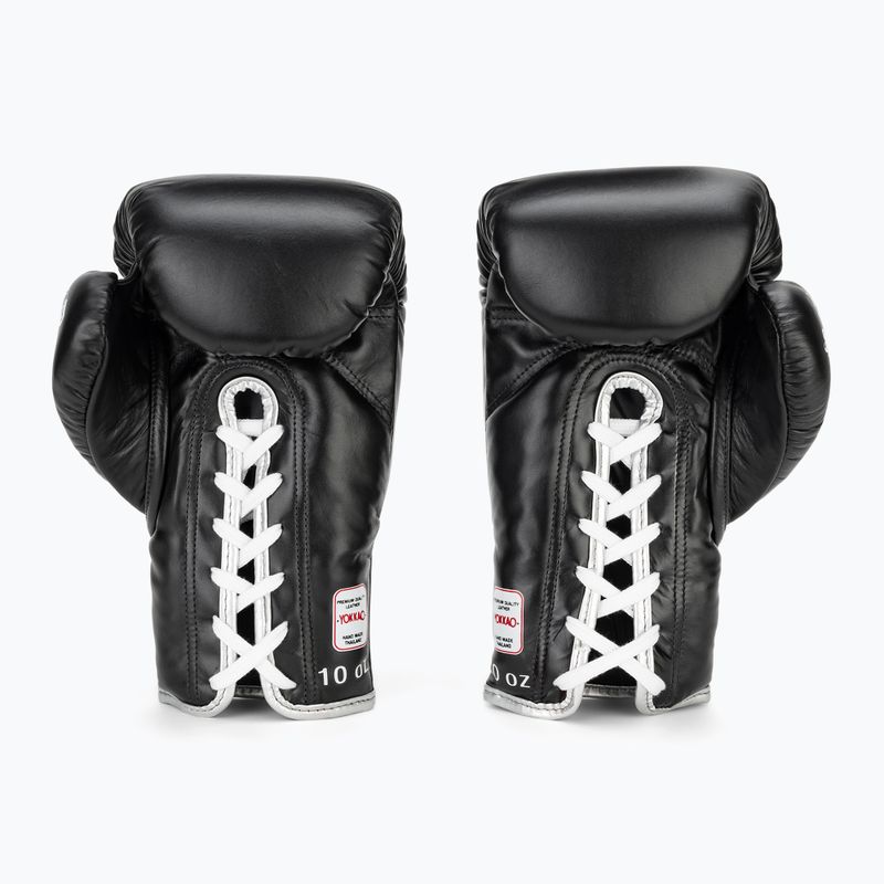 Férfi bokszkesztyűk YOKKAO Stadium Lace Up fekete 3
