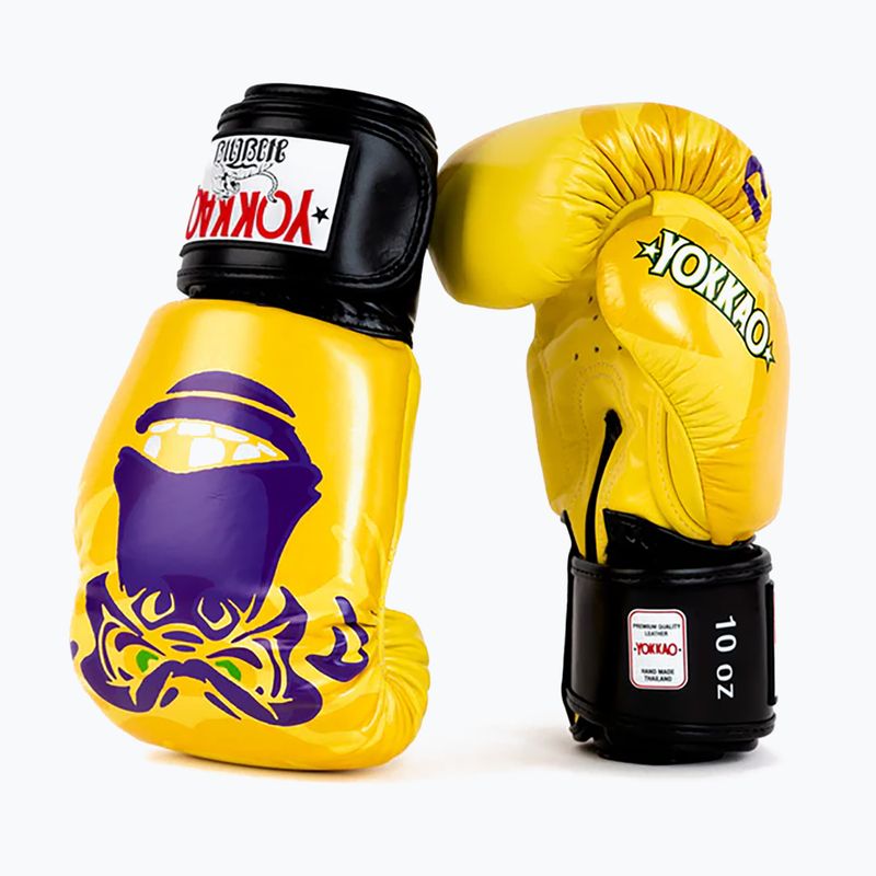 Férfi boxkesztyű YOKKAO Primate sárga 2