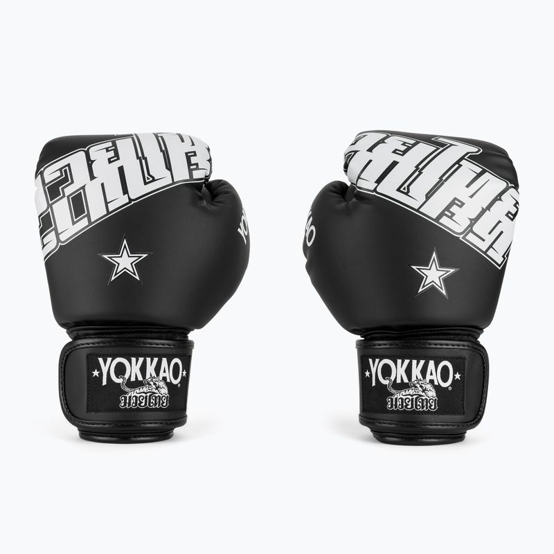 Boxkesztyű YOKKAO Lettering Boxing black 2