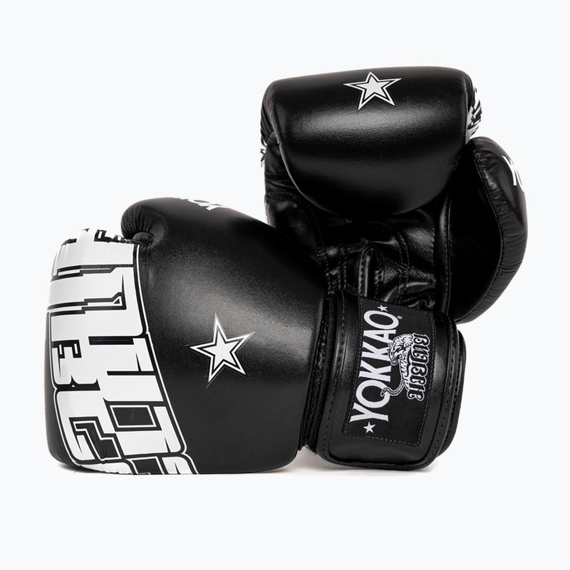 Boxkesztyű YOKKAO Lettering Boxing black