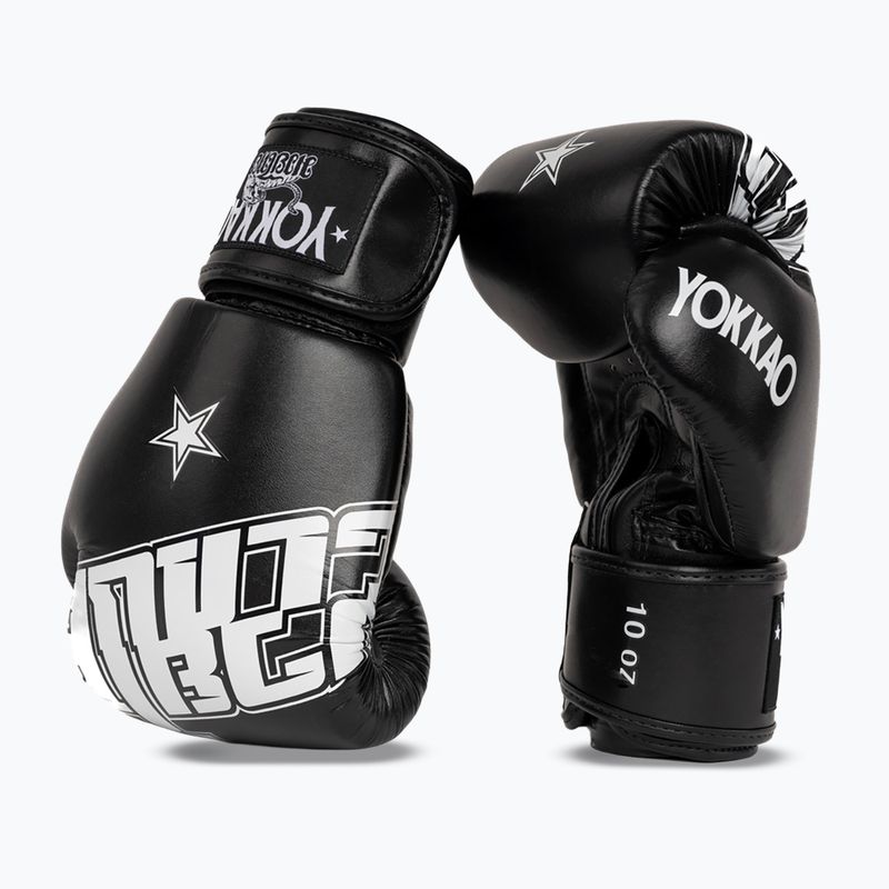 Boxkesztyű YOKKAO Lettering Boxing black 2
