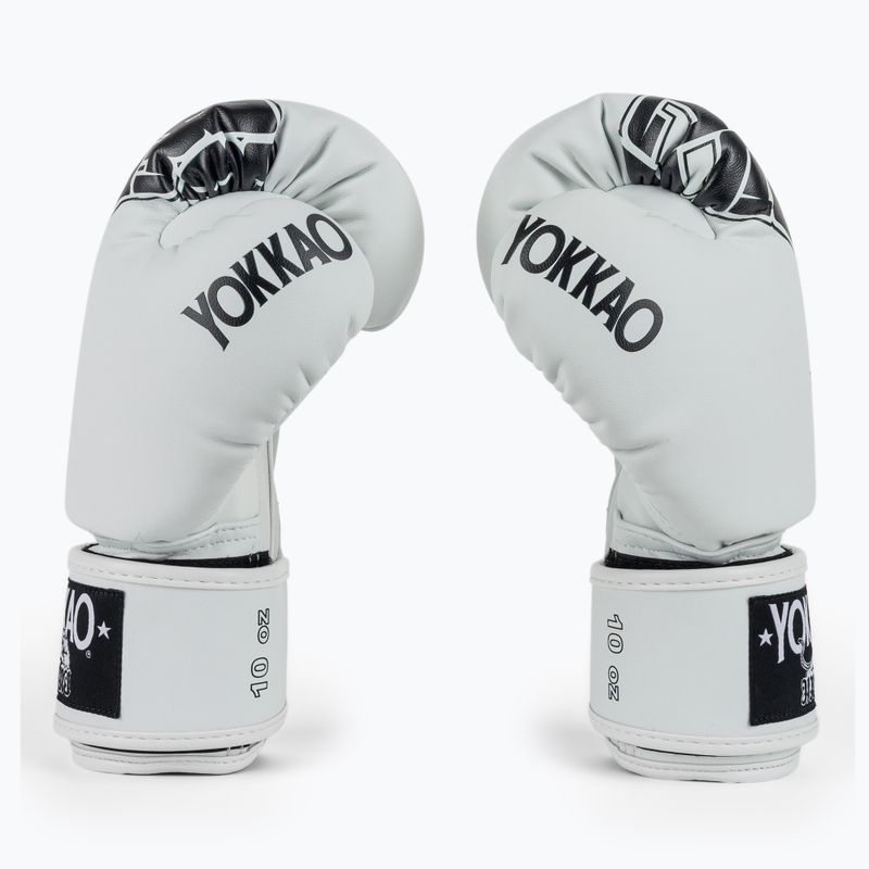 Boxkesztyű YOKKAO Lettering Boxing white 4