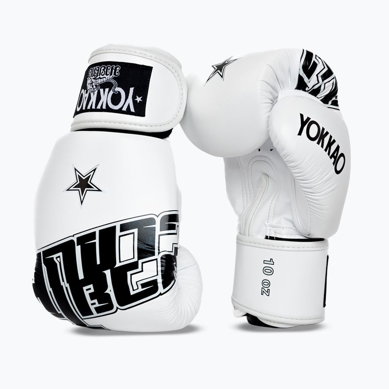 Boxkesztyű YOKKAO Lettering Boxing white