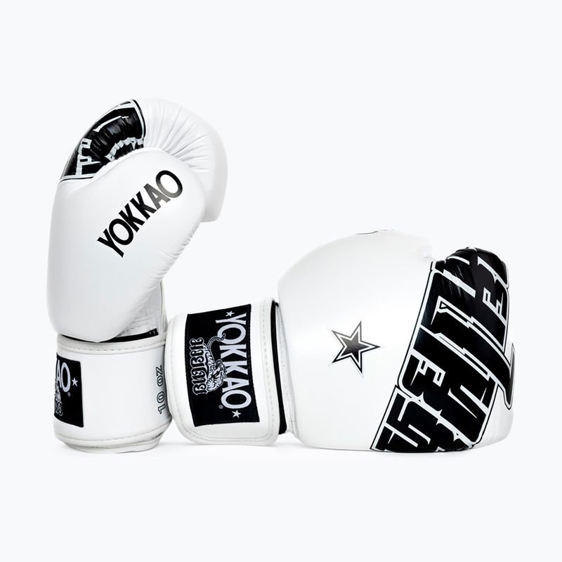 Boxkesztyű YOKKAO Lettering Boxing white 3