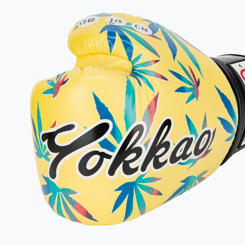 Férfi bokszkesztyűk YOKKAO Wax sárga 6