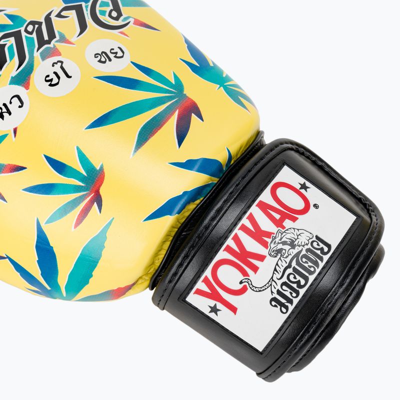 Férfi bokszkesztyűk YOKKAO Wax sárga 7
