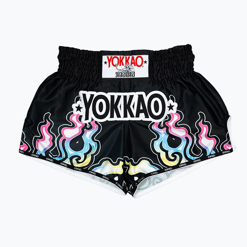 Férfi sportnadrág YOKKAO Flames CarbonFit black