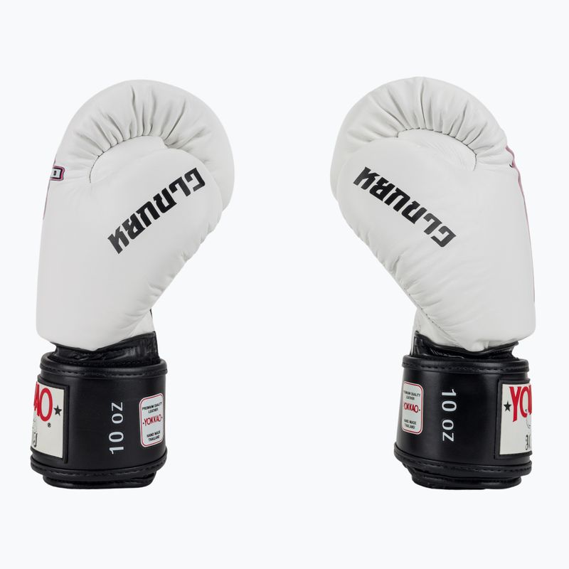 Férfi bokszkesztyűk YOKKAO East Club white 4