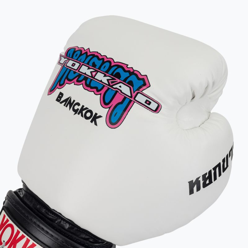 Férfi bokszkesztyűk YOKKAO East Club white 5