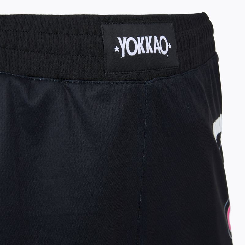 Férfi edző rövidnadrág YOKKAO Flames Workout black 4