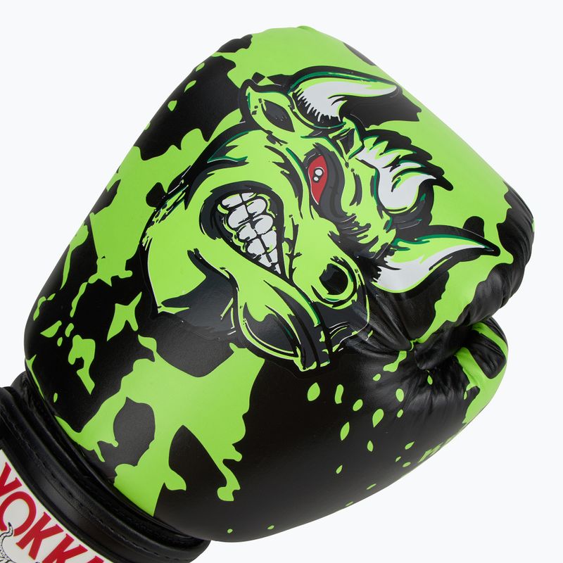 YOKKAO Angry Bull férfi bokszkesztyűk fekete 5
