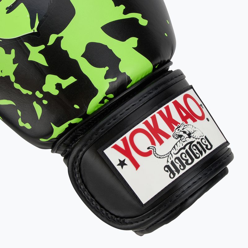 YOKKAO Angry Bull férfi bokszkesztyűk fekete 6