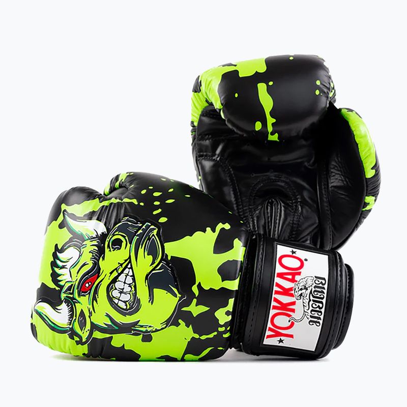 YOKKAO Angry Bull férfi bokszkesztyűk fekete 7
