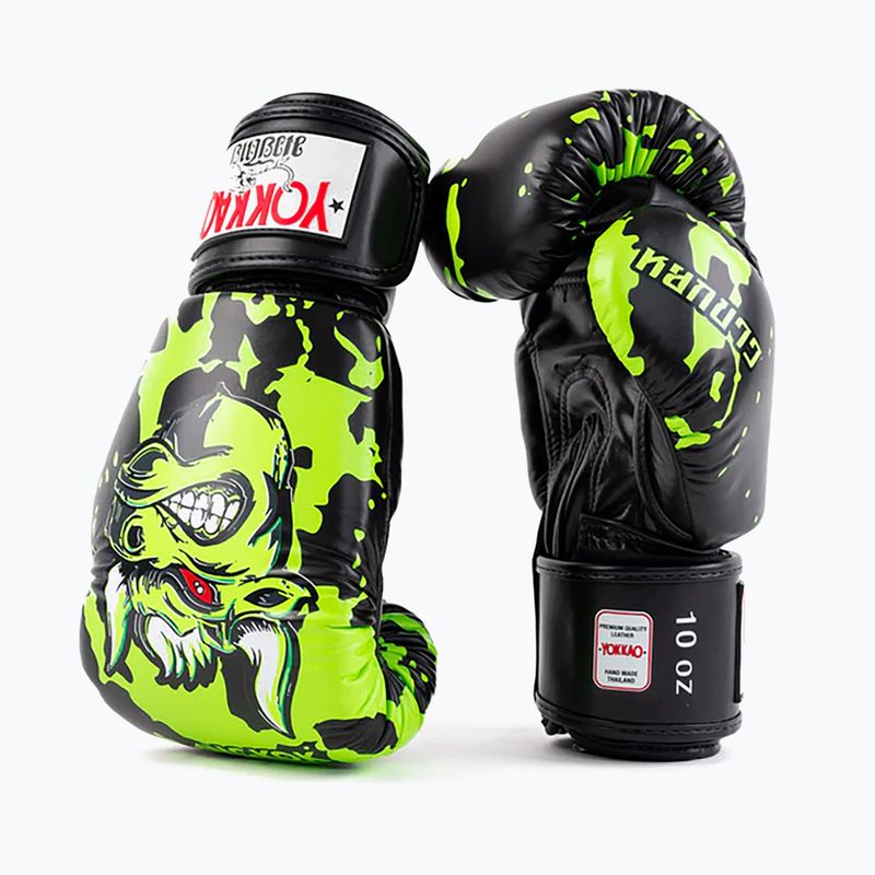 YOKKAO Angry Bull férfi bokszkesztyűk fekete 8