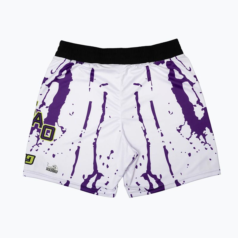 Férfi edzőshort YOKKAO Angry Bull Workout white 2