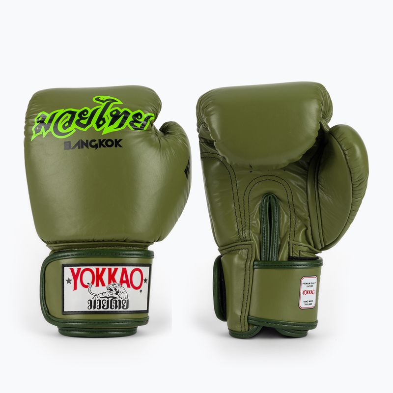 Boxkesztyű YOKKAO Late Show Boxing olive