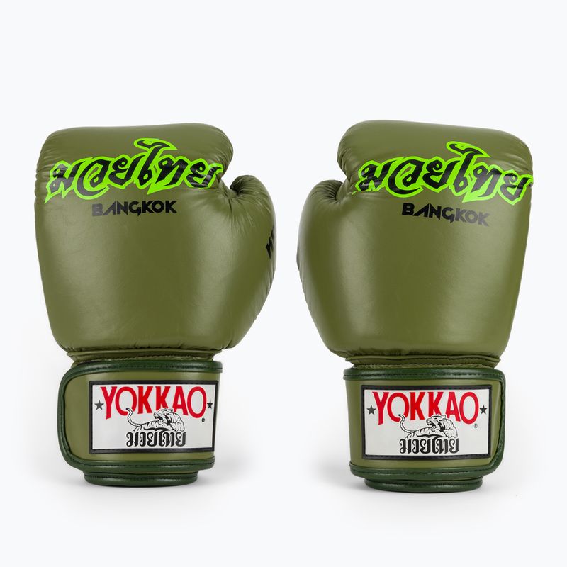 Boxkesztyű YOKKAO Late Show Boxing olive 2