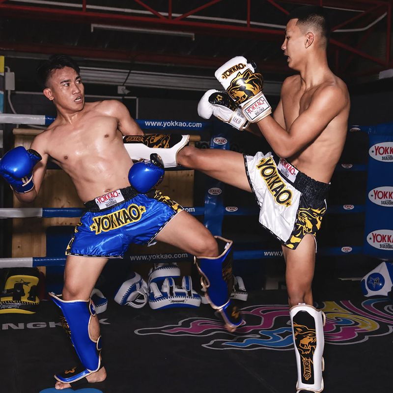 Férfi edzőnadrág YOKKAO Original Muay Thai white 6