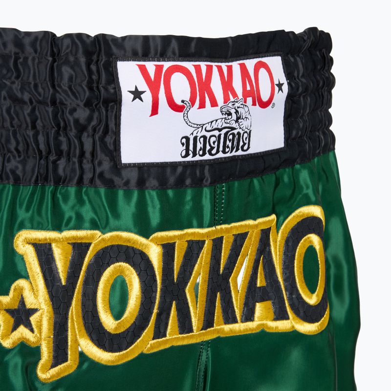 Férfi edzőnadrág YOKKAO Original Muay Thai green 4