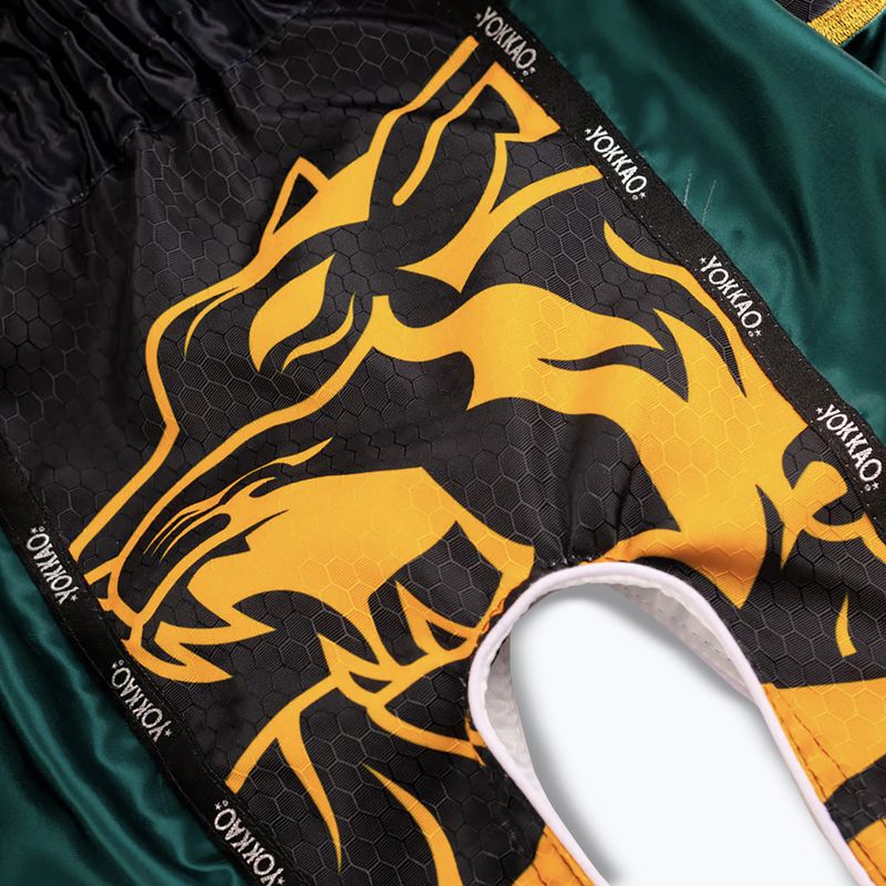 Férfi edzőnadrág YOKKAO Original Muay Thai green 5