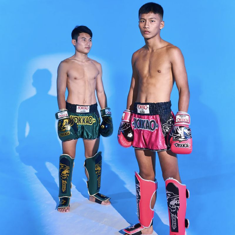 Férfi edzőnadrág YOKKAO Original Muay Thai green 8