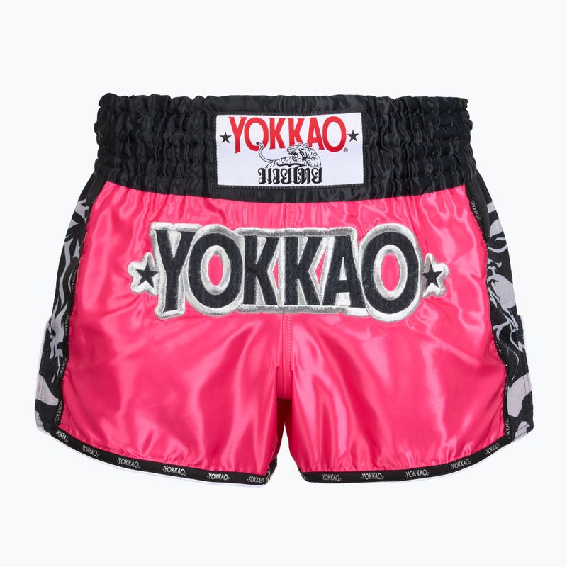Férfi edzőnadrág YOKKAO Original Muay Thai magenta