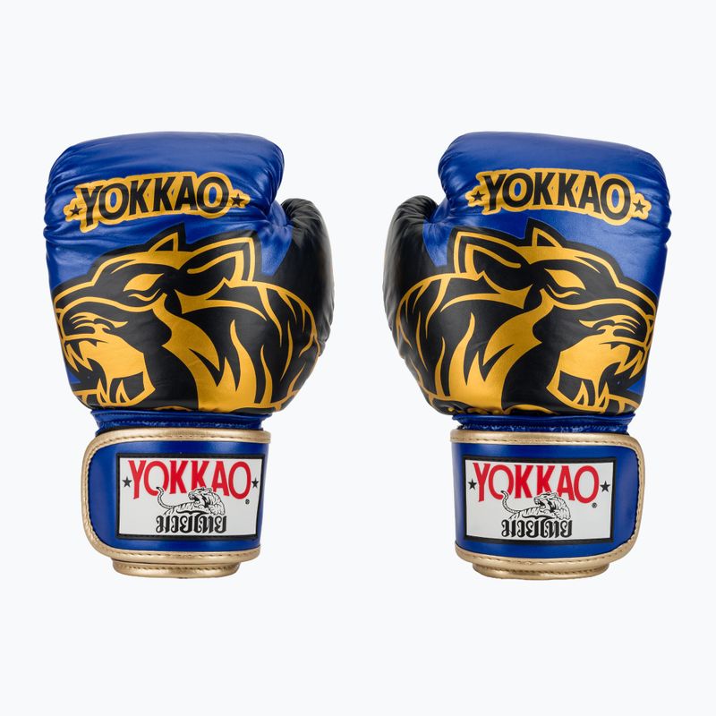Boxkesztyű YOKKAO Original Boxing Gloves electric blue 2