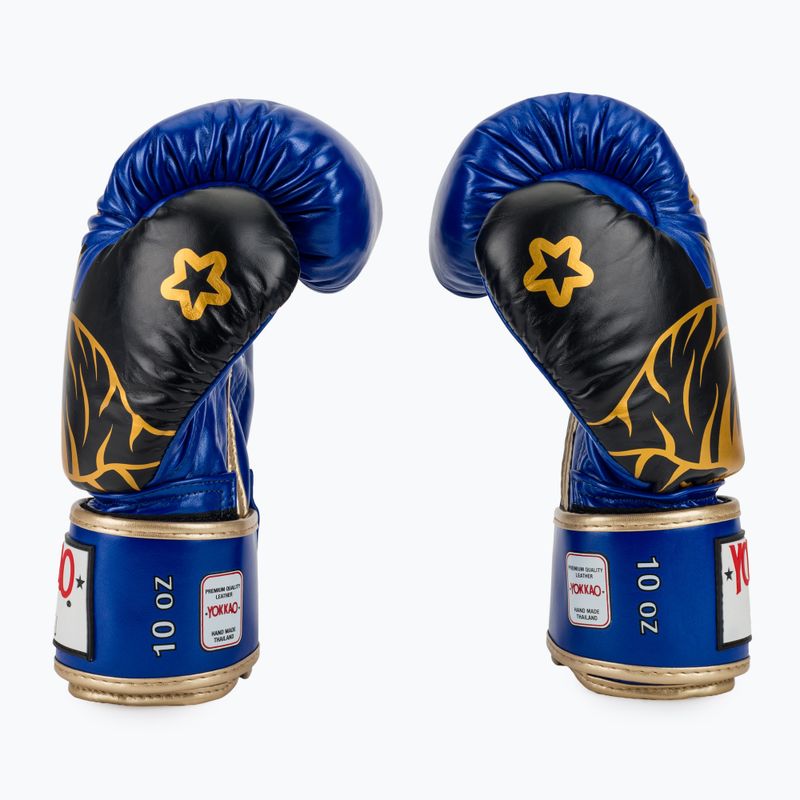 Boxkesztyű YOKKAO Original Boxing Gloves electric blue 4