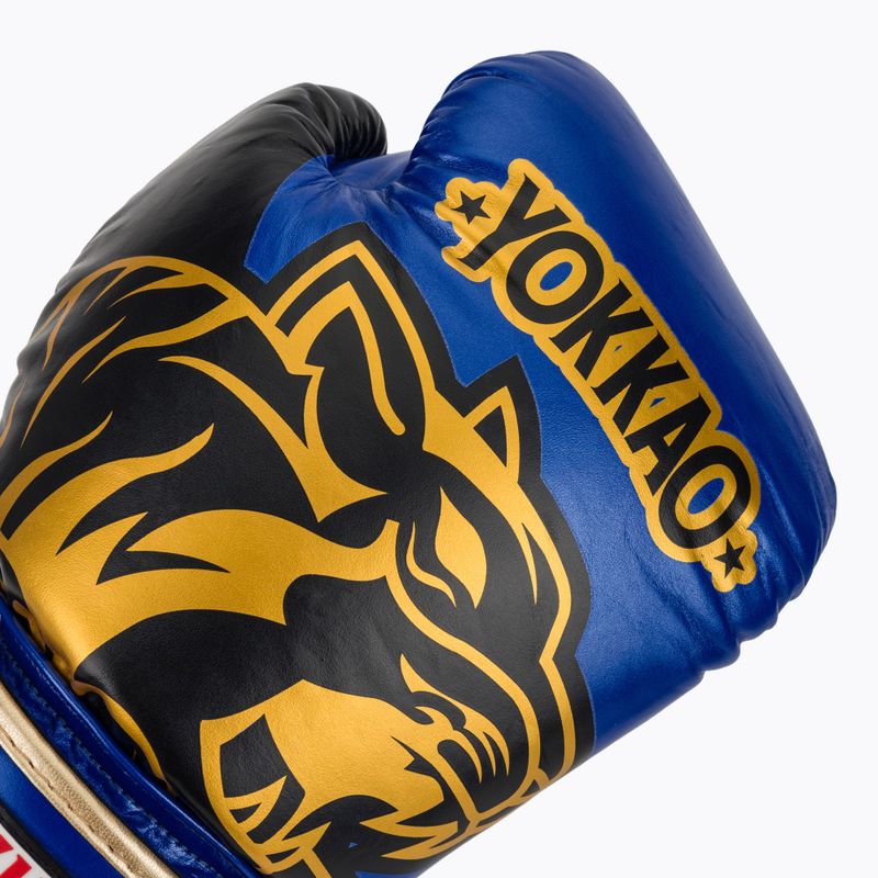 Boxkesztyű YOKKAO Original Boxing Gloves electric blue 5